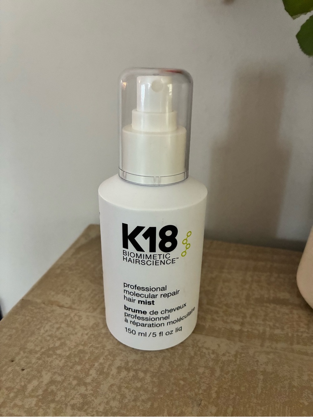K18 Biomimetic Hairscience Professional Molecular Repair Hair Mist - White